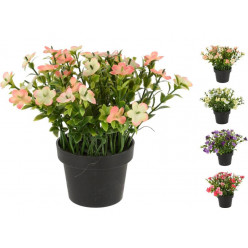 Цветы искусственные мелкие 26cm в горшке