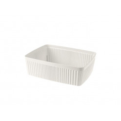 Лоток для хранения Econova Velvet 2.65l, 25.5Х19Х7cm, белый