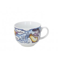Чашка 400ml для завтрака Tognana Zodiac "Водолей"