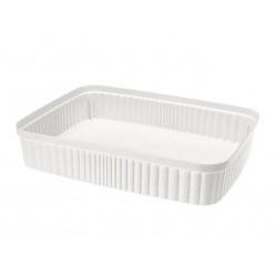 Лоток для хранения Econova Velvet 5.5l, 36X26.5X7cm, белый