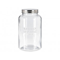 Банка стеклянная с крышкой EH 2l, H22cm "Kitchen supplies"