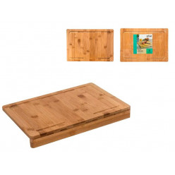 Доска разделочная бамбуковая Five 35X24cm с бортиком