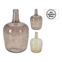 Ваза стеклянная "Бутыль" 8l, H40сm, D22cm, 2 цвета