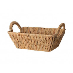 Корзина плетеная из тростника 34X22X11см, с ручками
