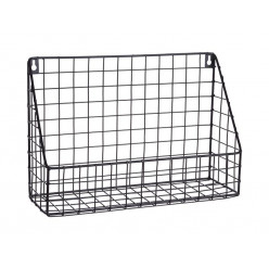Полка-корзина металлическая настенная  H&S 33X10X23 см