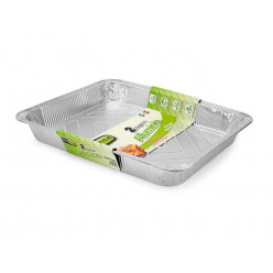 Формы алюминиевые GioStyle 2шт,90µm, 39.5X33X4.7cm,12 порций