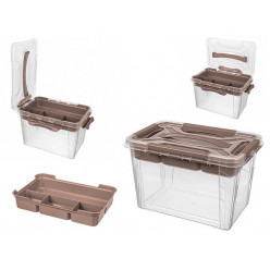Органайзер с крышкой и зажимами Bytplast Grand Box, 6.65l, 29X19X18cm