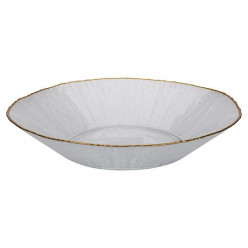 Блюдо стеклянное 29cm Golden Rim