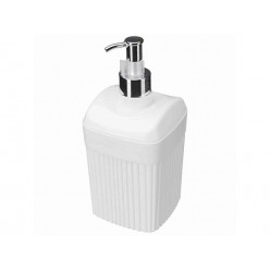 Диспенсер для мыла Econova Velvet 0.65l, 18.7cm, белый
