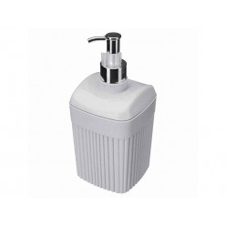 Диспенсер для мыла Econova Velvet 0.65l, 18.7cm, серый