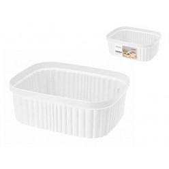 Лоток для хранения Econova Velvet 1.45l, 19X15X7cm, белый