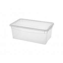 Контейнер с крышкой Econova Cristal 5l, 33X19X12cm, прозрачный