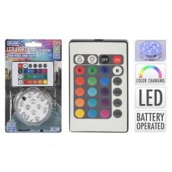 Лампа-подсветка для бассейна/ванной 10LED, разные цвета, пульт