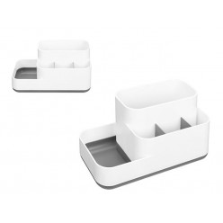 Органайзер для хранения Econova Scandi 24X11.7X10.6cm, белый-серый