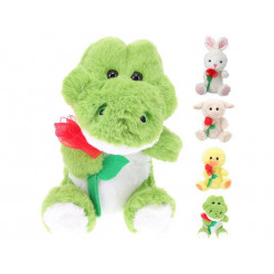 Игрушка мягкая с цветком 20cm