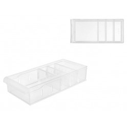 Органайзер для хранения Econova Rolly, 1.5l, 11.8X26.2X5.7cm, прозрачный