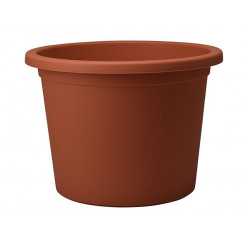 Вазон для цветов "Классик" D28cm, H20cm, пластик, кирпичный