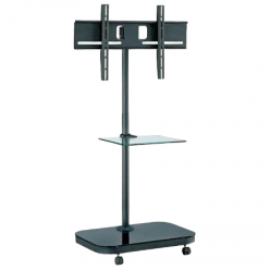 Мобильная стойка для телевизора Reflecta TV Stand 42P-Shelf, Чёрный