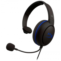 Игровая Гарнитура HyperX Cloud Chat PS4, Проводной аналоговый, Черный/Синий