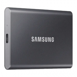 Внешний портативный SSD-накопитель Samsung Portable SSD T7, 2 TB, Grey (MU-PC2T0T/WW)