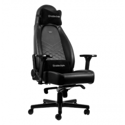 Игровое кресло Noblechairs Icon, Искусственная кожа, Черный/Белый