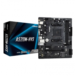 Материнская плата ASRock A520M-HVS, AM4, AMD A520, Micro-ATX