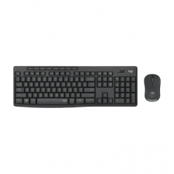 Клавиатура и мышь Logitech MK295, Беспроводное, Чёрный