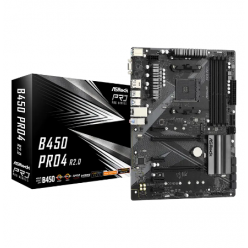 Материнская плата ASRock B450 PRO4 R2.0, AM4, AMD B450, ATX