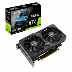 Видеокарта ASUS DUAL-RTX3060-O12G-V2, 12ГБ GDDR6 192бит