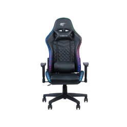 Игровое кресло Havit GC927, ПВХ Кожа, Чёрный