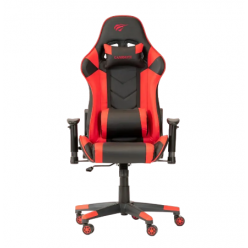 Игровое кресло Havit GC932, ПВХ Кожа, Черный/Красный