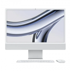 Моноблок Apple iMac A2873, 24", M3 with 8-core CPU and 10-core GPU, 8Гб/256Гб, macOS Sonoma, Серебристый