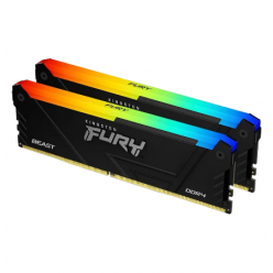 Оперативная память Kingston FURY Beast RGB, DDR4 SDRAM, 3200 МГц, 32 Гб, KF432C16BB12AK2/32