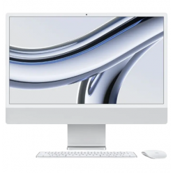 Моноблок Apple iMac A2873, 24", M3 with 8-core CPU and 10-core GPU, 16Гб/1024Гб, macOS Sonoma, Серебристый