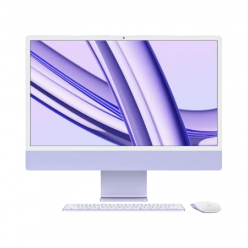 Моноблок Apple iMac A2873, 24", M3 with 8-core CPU and 10-core GPU, 16Гб/1024Гб, macOS Sonoma, Фиолетовый