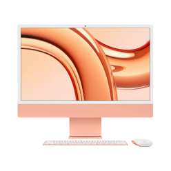 Моноблок Apple iMac A2873, 24", M3 with 8-core CPU and 10-core GPU, 16Гб/1024Гб, macOS Sonoma, Оранжевый