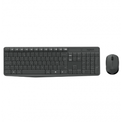 Клавиатура и мышь Logitech MK235, Беспроводное, Серый