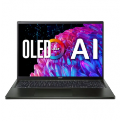 Ноутбук 16" Acer Swift Edge 16 OLED SFE16-44, Olivine Black, AMD Ryzen 7 8840U, 16Гб/1024Гб, Windows 11 Home