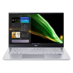 Ноутбук 14" Acer Swift 3 SF314-43, Pure Silver, AMD Ryzen 7 5700U, 16Гб/512Гб, Linux eShell