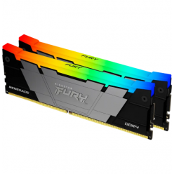 Оперативная память Kingston FURY Renegade RGB, DDR4 SDRAM, 3600 МГц, 16Гб, KF436C16RB2AK2/16