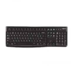 Клавиатура Logitech K120, Проводное, Чёрный