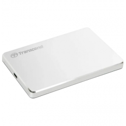 Внешний портативный жесткий диск Transcend StoreJet 25C3S, 2 TB, Серебристый (TS2TSJ25C3S)