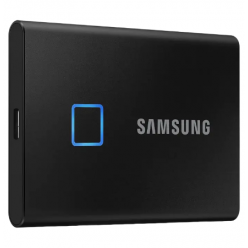 Внешний портативный SSD накопитель Samsung Portable SSD T7 Touch, 2 TB, Чёрный (MU-PC2T0K/WW)