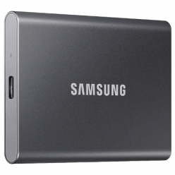 Внешний портативный SSD-накопитель Samsung Portable SSD T7, 1 TB, Grey (MU-PC1T0T/WW)