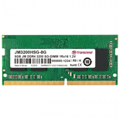 Оперативная память Transcend JM3200HSG-8G, DDR4 SDRAM, 3200 МГц, 8Гб