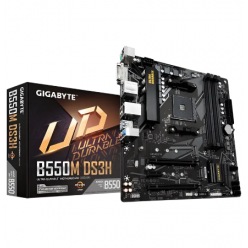 Материнская плата Gigabyte B550M DS3H, AM4, AMD B550, Micro-ATX