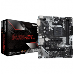 Материнская плата ASRock B450M-HDV R4.0, AM4, AMD B450, Micro-ATX