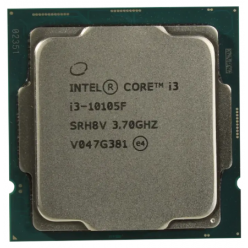 Процессор Intel Core i3-10105F, Нет встроенной графики, Без кулера | Box