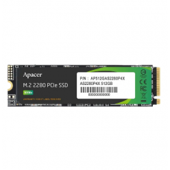 Накопитель SSD Apacer AS2280P4X, 512Гб, AP512GAS2280P4X-1