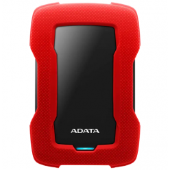 Внешний портативный жесткий диск ADATA HD330, 1 ТБ, Красный (AHD330-1TU31-CRD)